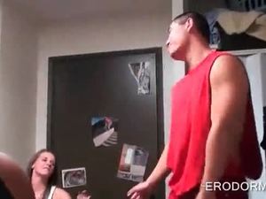 Dorm room sex party with naughty games