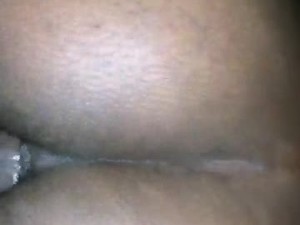 Anal bouncing on cock
