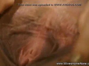 Solo pussy masturbation with golden sex toy